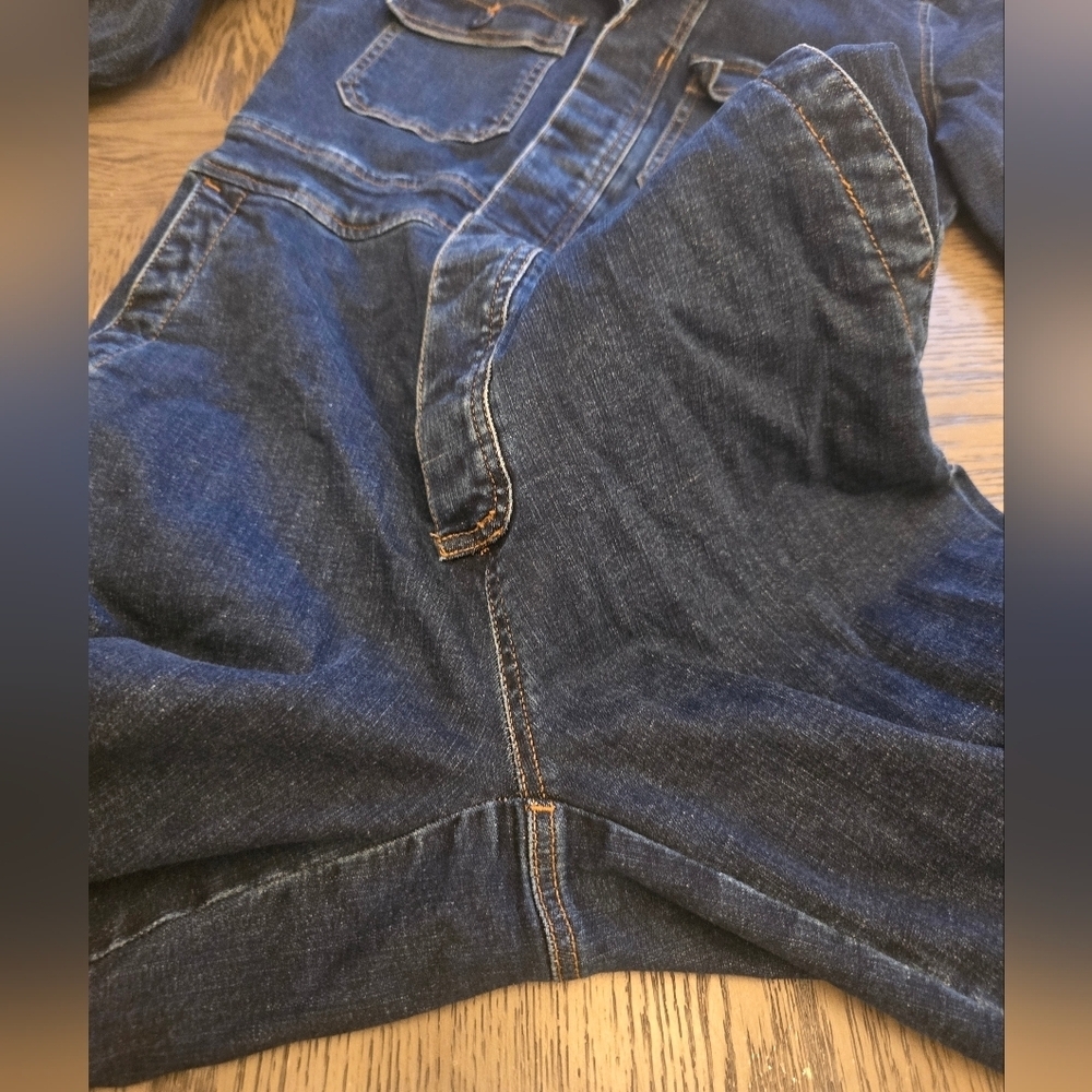Madewell Denim Slim Coverall Jumpsuit Size 0 - Picture 9 of 16
